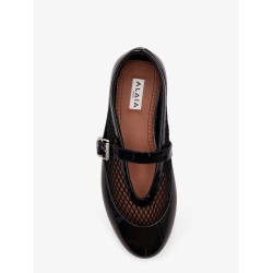 Rubber Flat mesh ballerinas