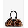 Antigona East West Mini pony skin crossbody bag with animal print