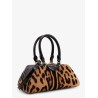 Antigona East West Mini pony skin crossbody bag with animal print