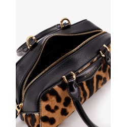 Antigona East West Mini pony skin crossbody bag with animal print