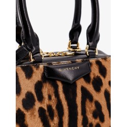 Antigona East West Mini pony skin crossbody bag with animal print