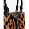 Antigona East West Mini pony skin crossbody bag with animal print