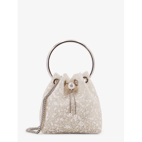 Bon Bon mesh bucket bag with micro sequins