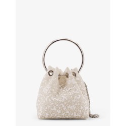 Bon Bon mesh bucket bag with micro sequins