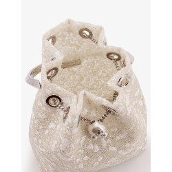 Bon Bon mesh bucket bag with micro sequins