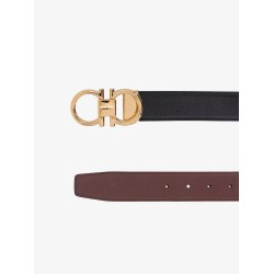 Reversible leather belt