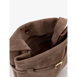 Mini Tote du Jour suede shoulder bag