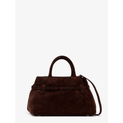Le Cambon 25 suede handbag