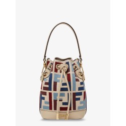 Mon Tresor crossbody bag with multicolor FF embroidery