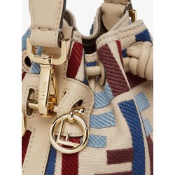 Mon Tresor crossbody bag with multicolor FF embroidery