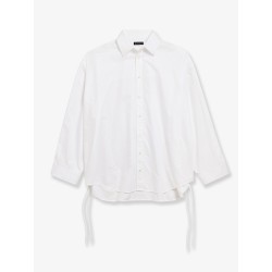 Lace-Up cotton shirt