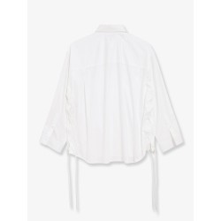 Lace-Up cotton shirt