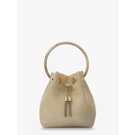Bon Bon metallic mesh bucket bag