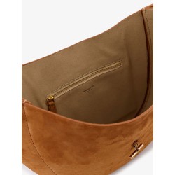 Suede crossbody bag