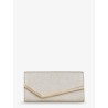 Emmie leather clutch with all-over glitter