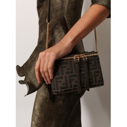 Vanity crossbody bag in FF jacquard fabric