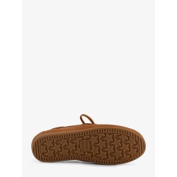 Vintage effect leather loafers