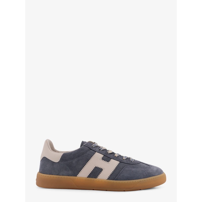 Suede sneakers with side logo