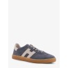 Suede sneakers with side logo