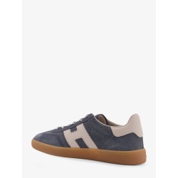 Suede sneakers with side logo