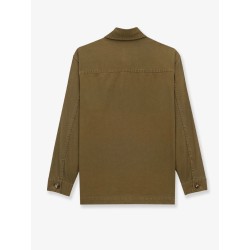 Cotton and linen shirt with embroidery