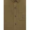 Cotton and linen shirt with embroidery