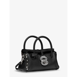 Dotta hammered leather crossbody bag