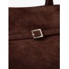 Le Cambon 35 suede shoulder bag