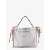 Metallic leather crossbody bag