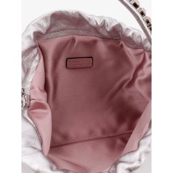 Metallic leather crossbody bag