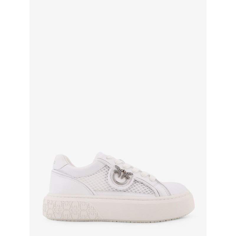 Yoko leather sneakers with mesh inserts