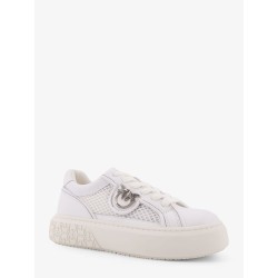 Yoko leather sneakers with mesh inserts