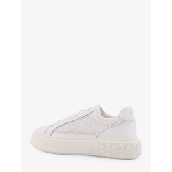 Yoko leather sneakers with mesh inserts