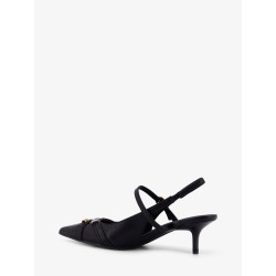 Gloria 18 leather pumps with metal lettering detail