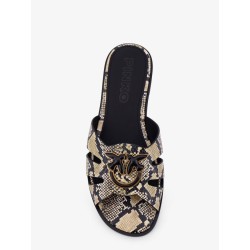 Milly low leather sandals