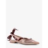 Gianira leather ballerinas with suede inserts