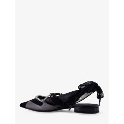 Gianira leather ballerinas with suede inserts