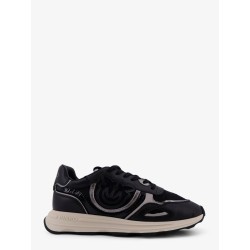 Zoe leather sneakers with mesh inserts