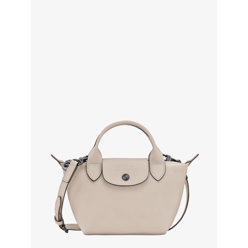 Le Pliage Xtra leather crossbody bag with engraved logo