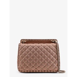 Laminated leather Rockstud Spike crossbody bag