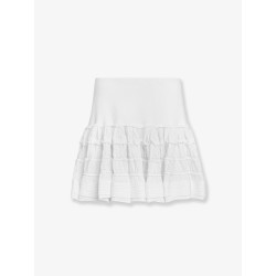 Ruffle virgin wool skirt