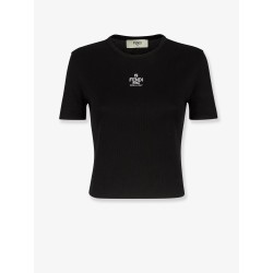 Ribbed cotton t-shirt