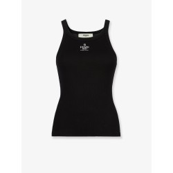 Ribbed cotton tank top