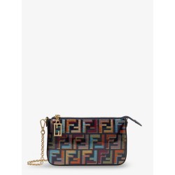 Baguette FF fabric clutch bag