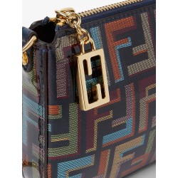 Baguette FF fabric clutch bag