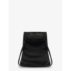 Leather crossbody bag with used effect