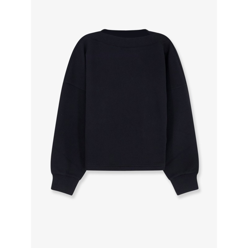 Boatneck cotton sweatshirt