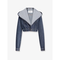 Hooded denim jacket