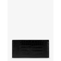 T-Lock croco print leather wallet