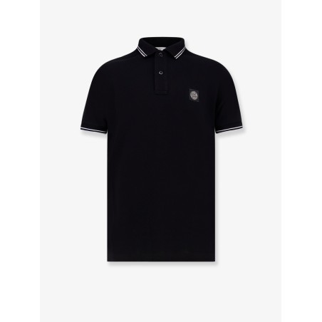 Cotton blend polo shirt